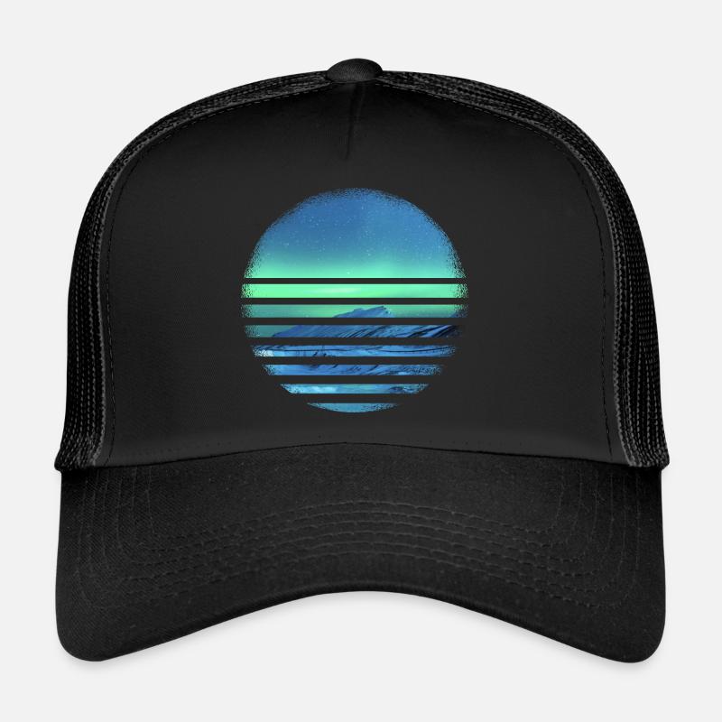 Northern Lights Aurora Borealis Northern Lights Trucker Cap