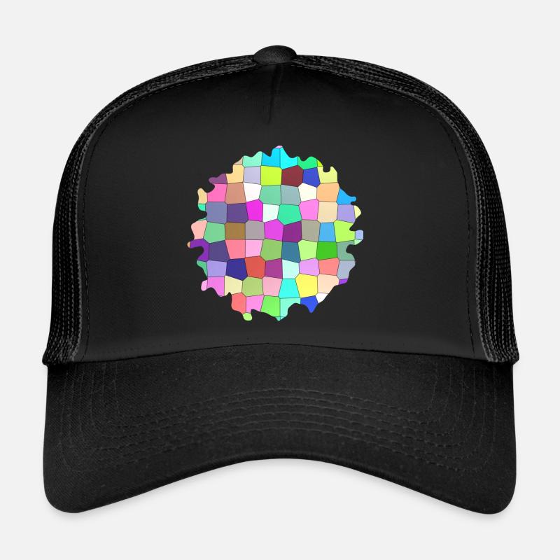 Colorful Geometric Pattern Trucker Cap