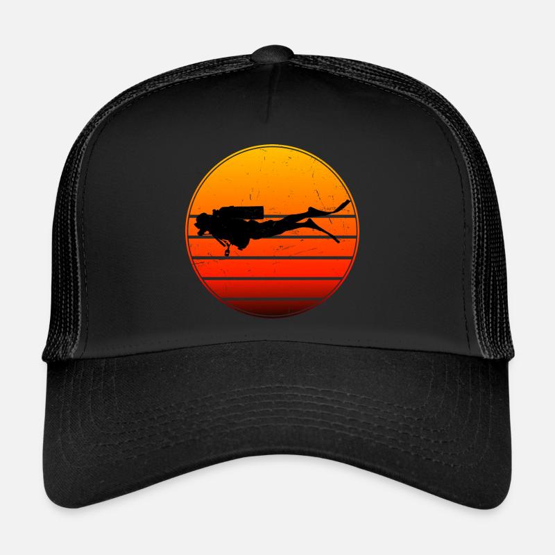 Plongée libre Hommes Plongée sous-marine Plongée Casquette trucker 