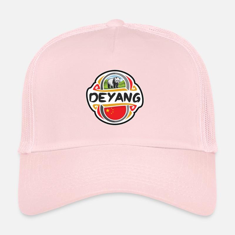 Deyang China Flagge Abzeichen Reise Souvenir Briefmarke Trucker Cap