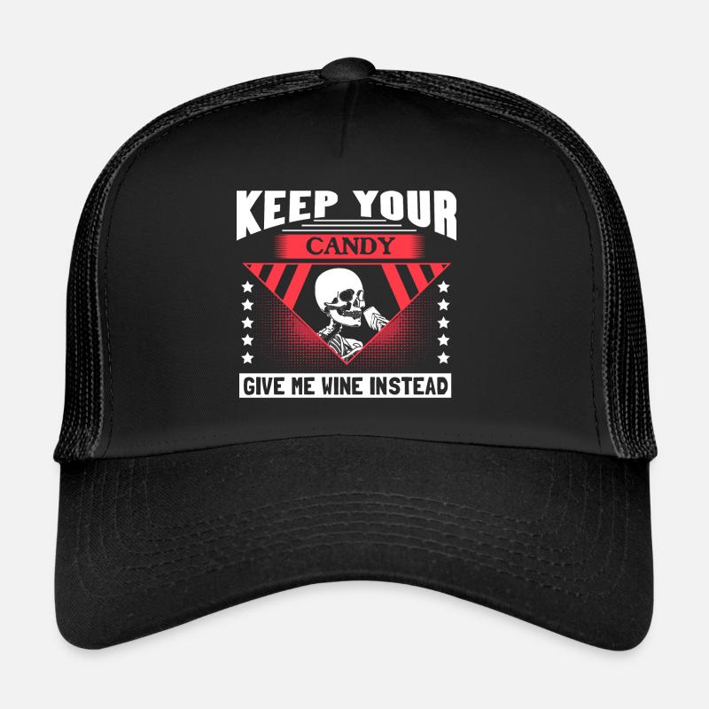 Halloween Skelett Gruselig Geschenkidee Trucker Cap