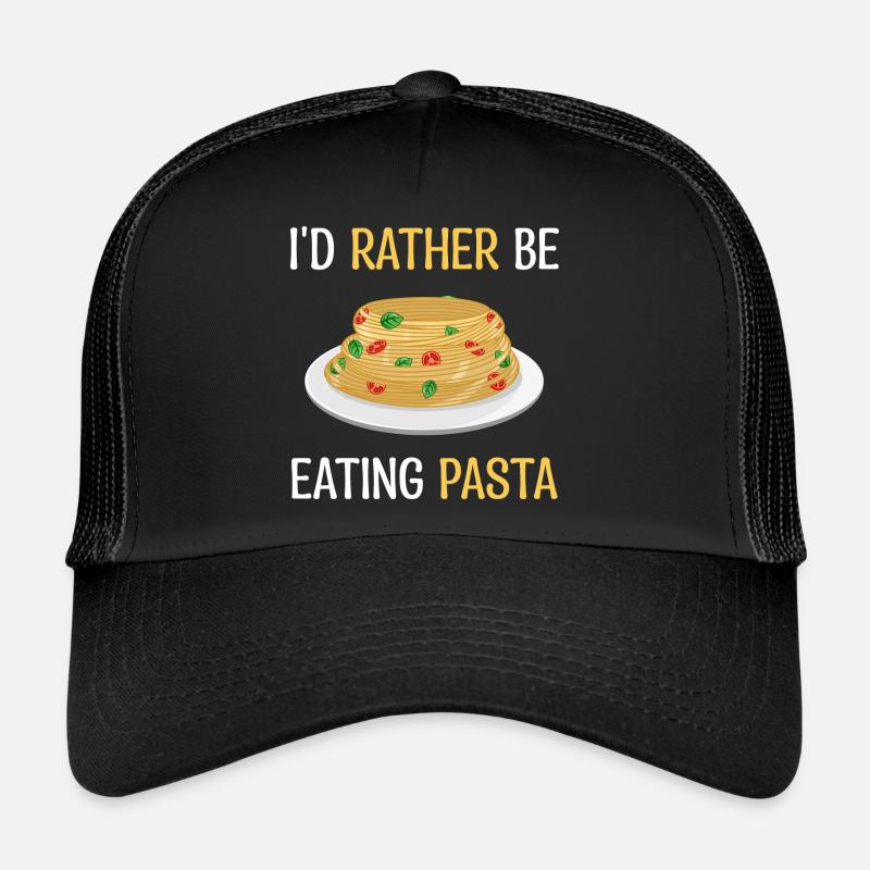Lieber Pasta essen ironisches Sprichwort Trucker Cap