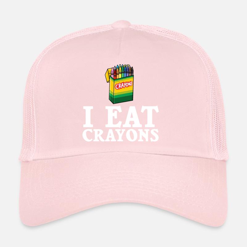 Crayon Box Colored Pencil Wax Case Wax Crayon Casquette trucker 