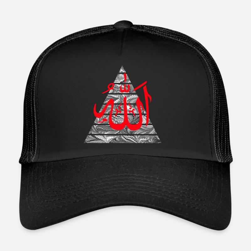 allah red Trucker Cap