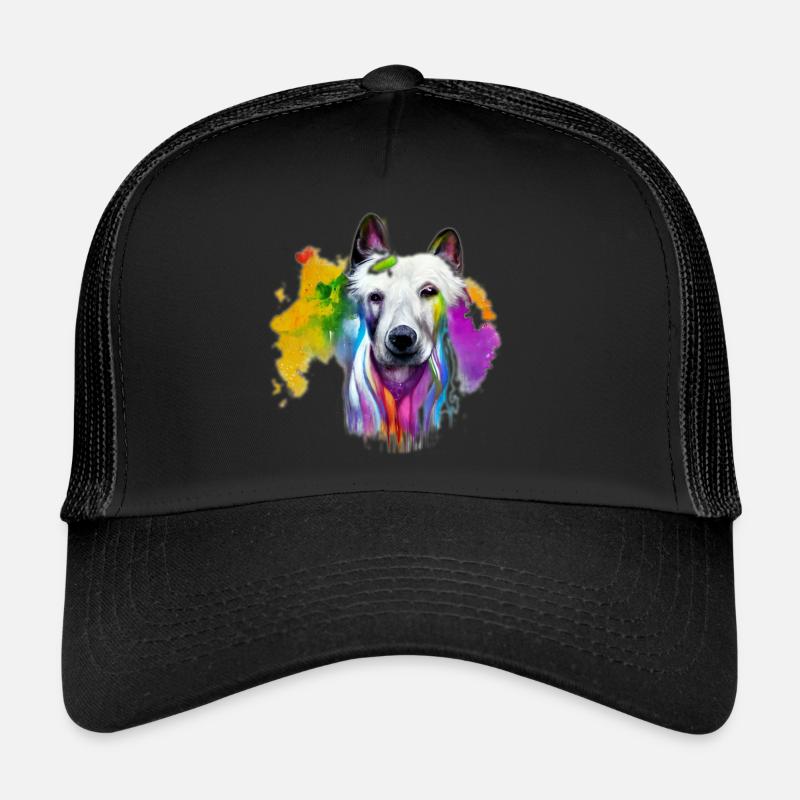 Weißer Schäferhund - Berger Blanc Design Trucker Cap