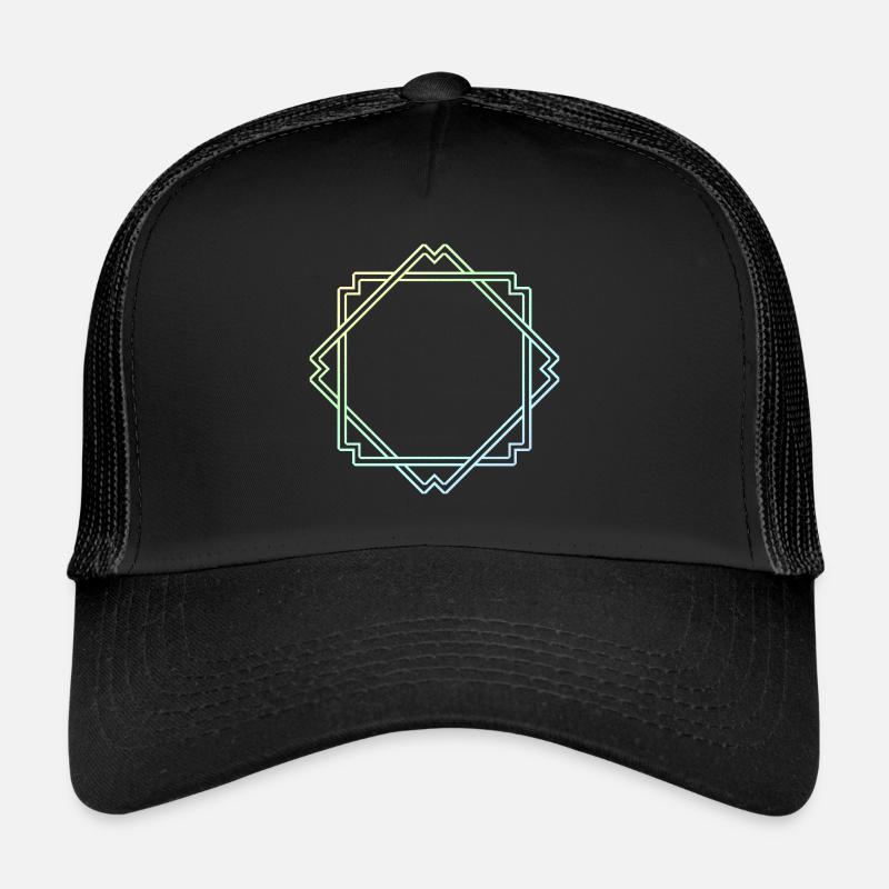 Décoration de cadre carré coloré Casquette trucker 