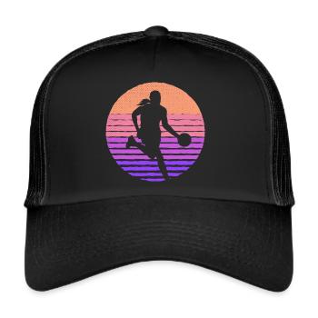 Basketball player Basketball player Basketball - Trucker Cap - black/black - Front