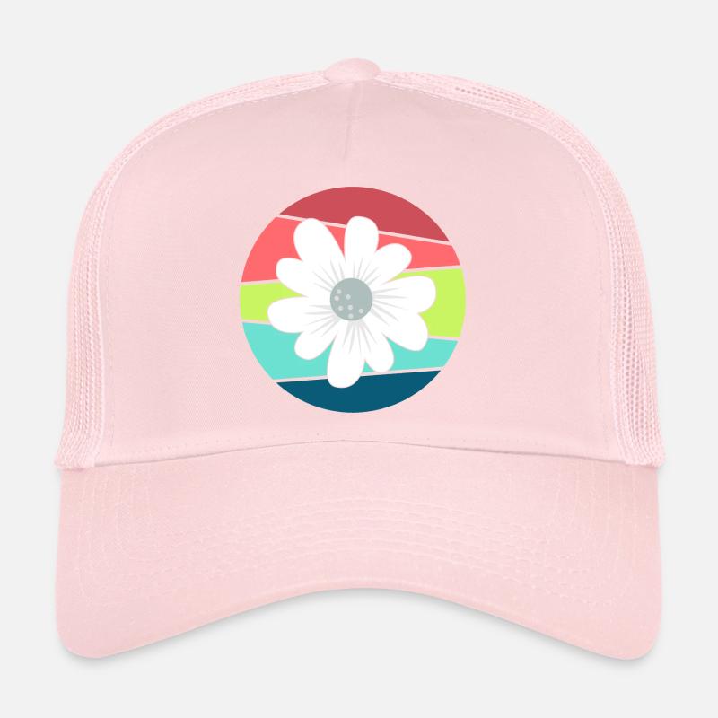 Retro Flower - Fleuriste Casquette trucker 