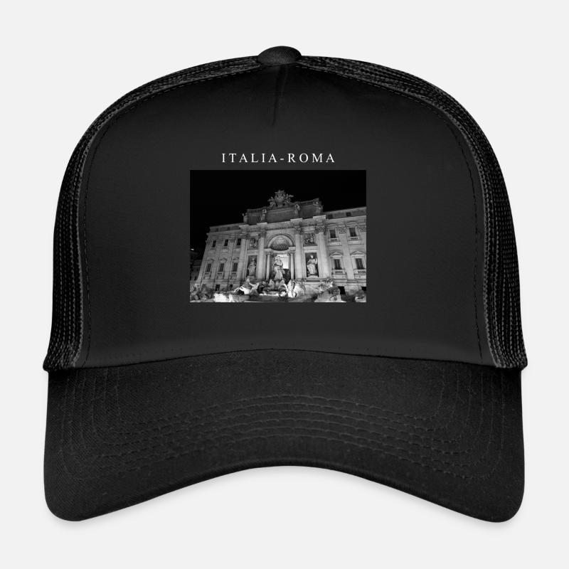 LUXURY - ITALIA - Trucker Cap - Schwarz/Schwarz