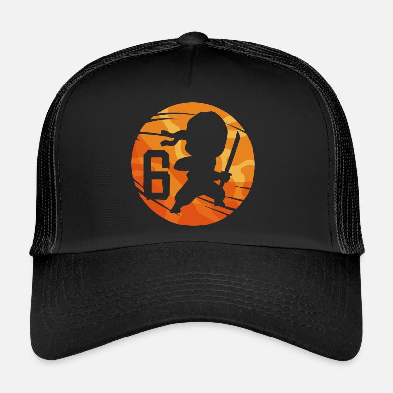 Ninja Fighter 6ème anniversaire Garçon de 6 ans Casquette trucker 