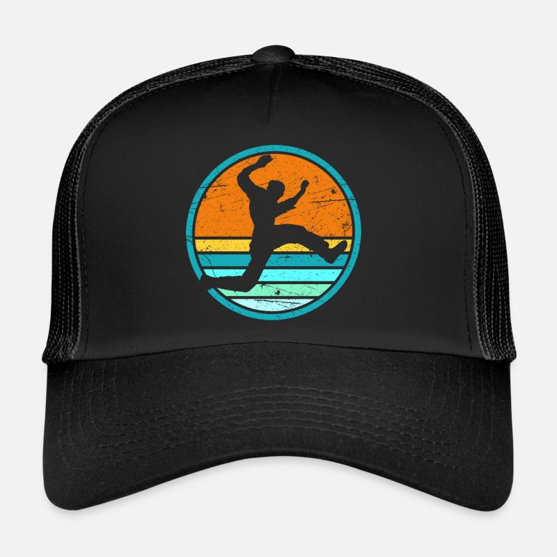 Retro Parkour Runner Freerunning Parkour Runner Trucker Cap