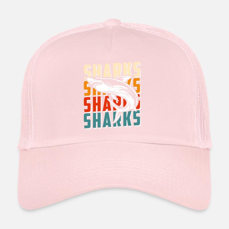 Great White Shark Diving Ocean Predator Trucker Cap