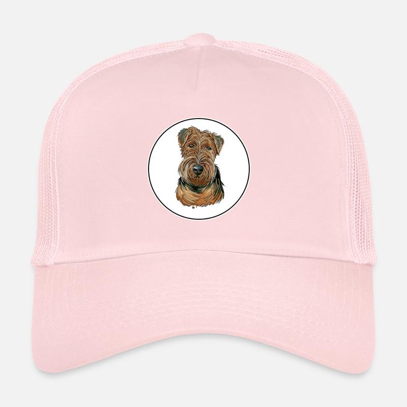Welsh Terrier Dog Aquarelle Sketch Illustration Casquette trucker 