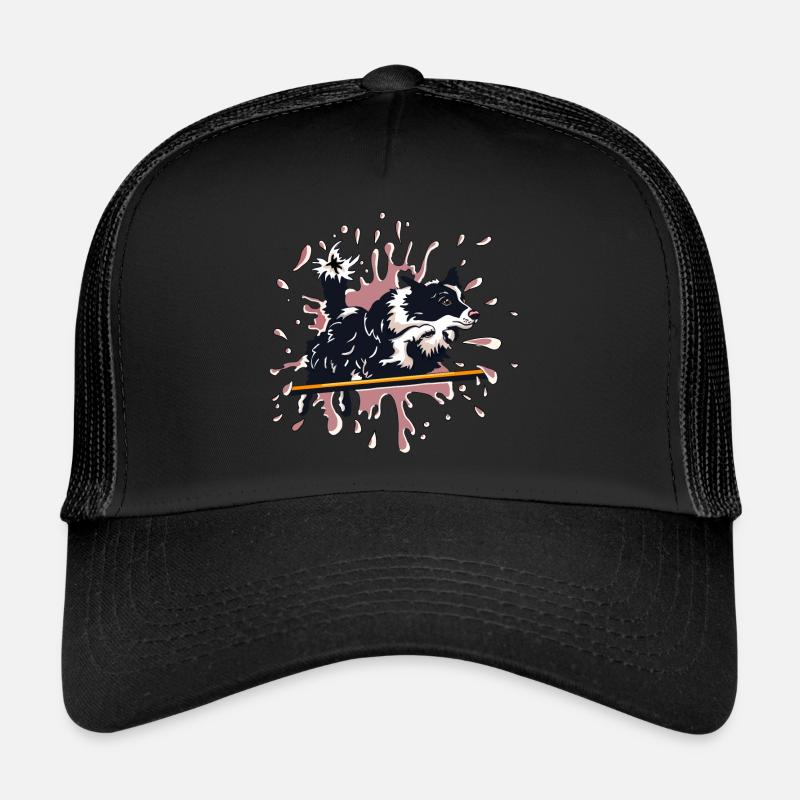border agility rose - Casquette trucker  - noir/noir
