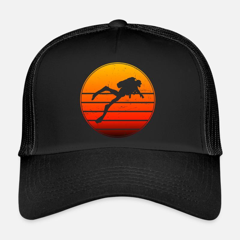 Plongeurs Plongée plongée libre Plongeurs Casquette trucker 