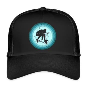 Stunt Scooter Scooter Kids Young Retro - Trucker Cap - black/black - Front