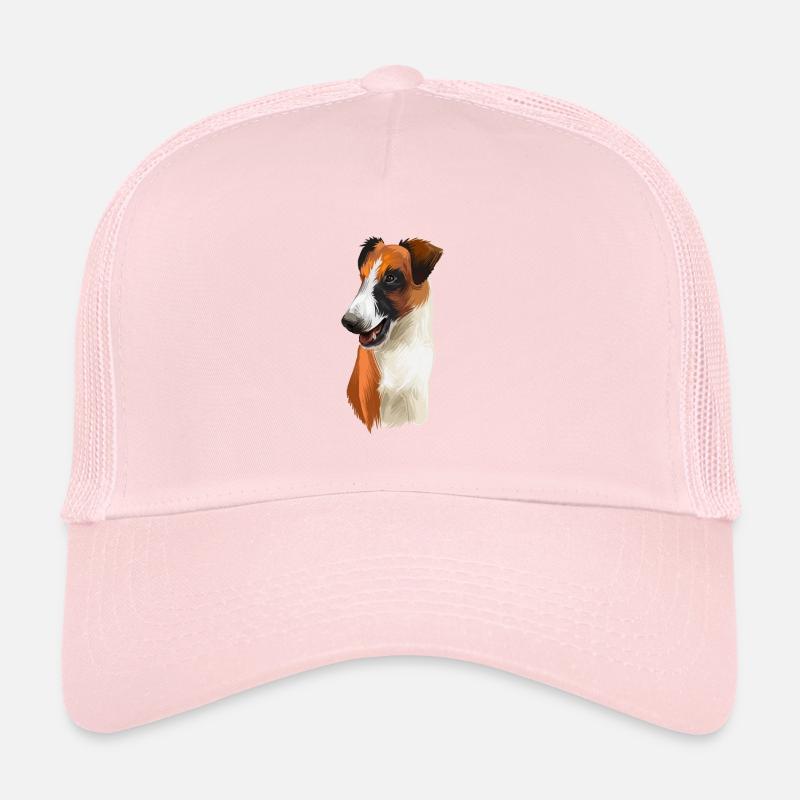 Smooth Fox Terrier Hund Aquarell Illustration Trucker Cap