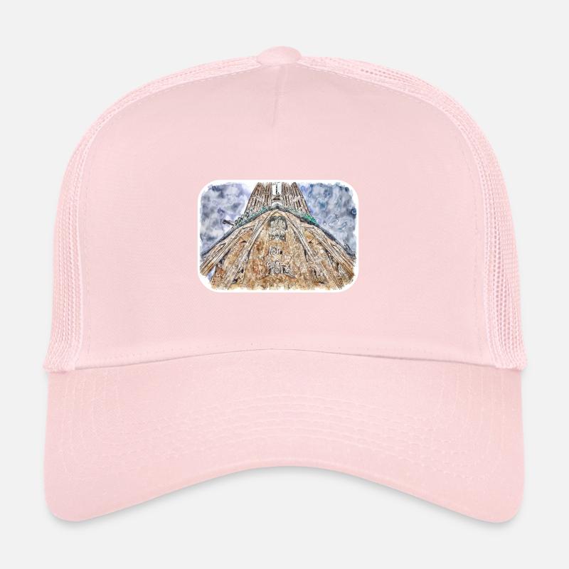 Espagne Aquarelle Esquisse Dessinée à la main Illustration Casquette trucker 