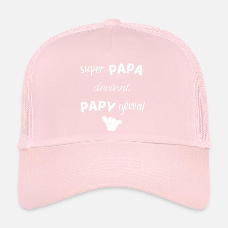 SUPER PAPA DEVIENT PAPY GENIAL Casquette trucker 