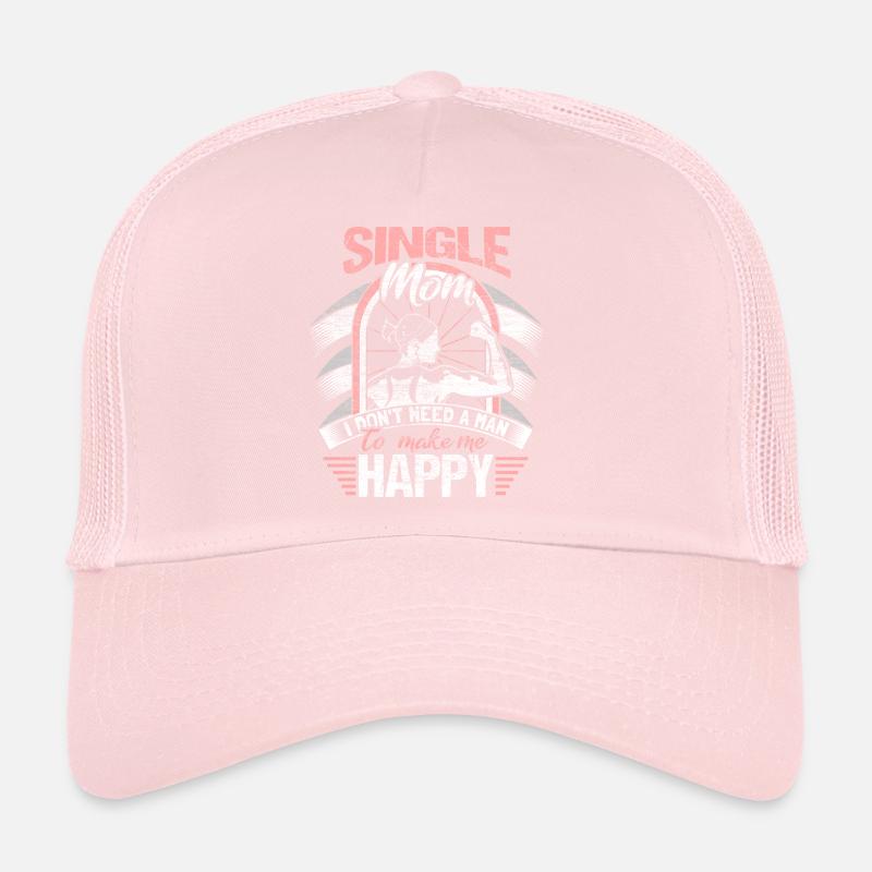 Single Mother Mum Son Gift Trucker Cap