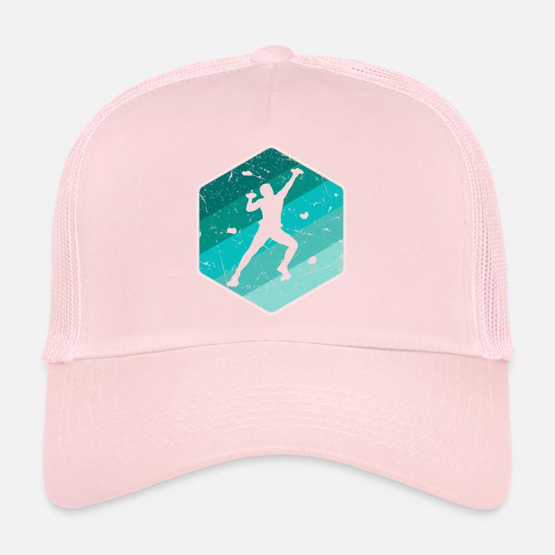 Klettern Boulder Bouldern Kletterer Bergsteiger Trucker Cap
