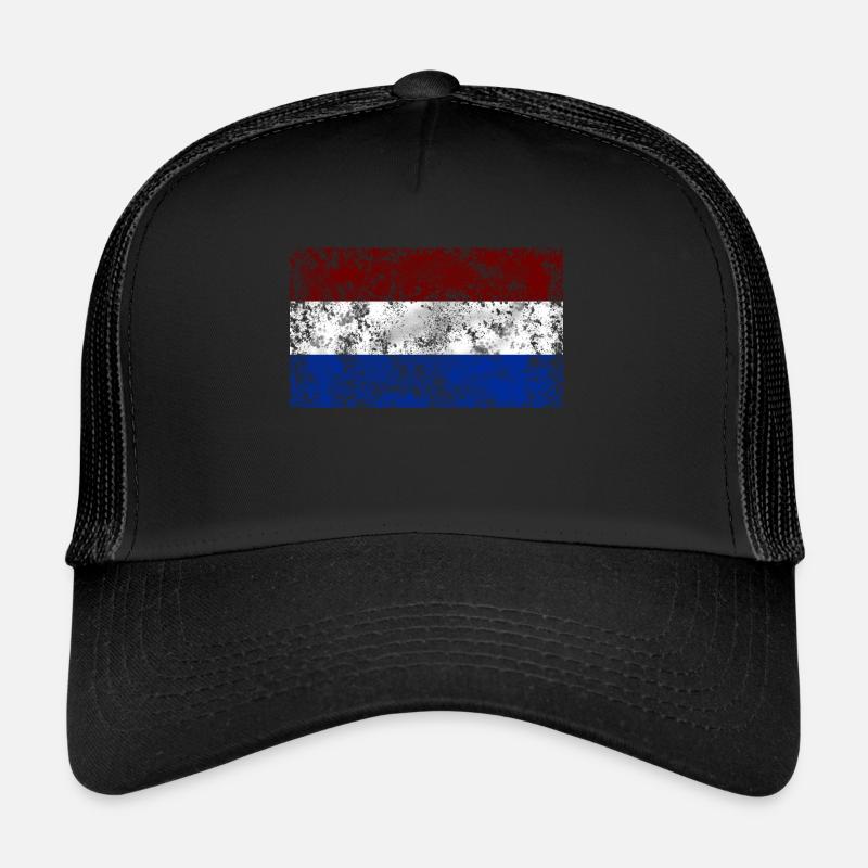 Netherlands Flag Vintage Trucker Cap