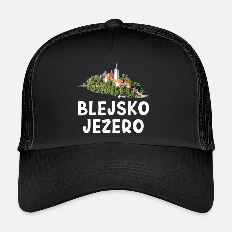 BLEJSKO JEZERO Slovenia Lake Bled Trucker Cap