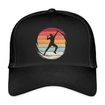 Bouldern Boulder Klettern Bergsteiger - Trucker Cap - Schwarz/Schwarz - Vorne