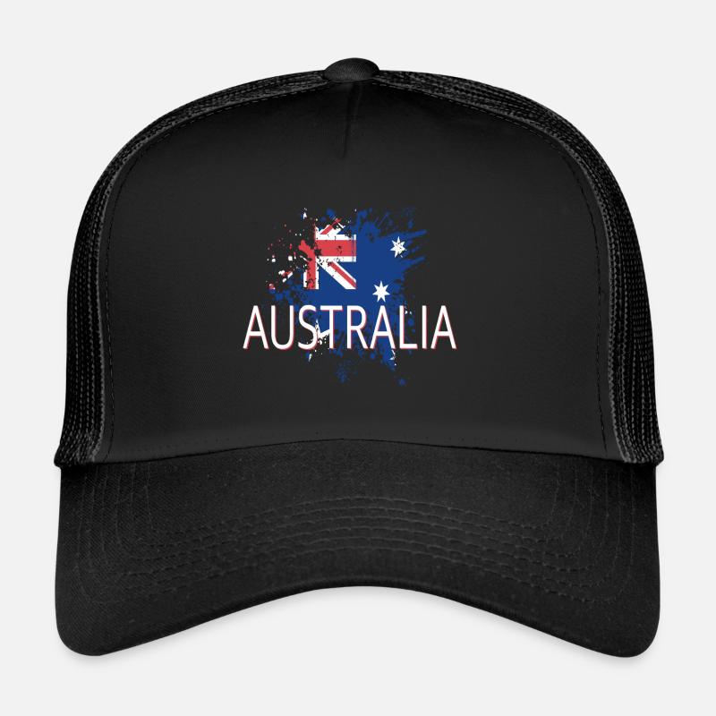 Australia - Trucker Cap - Schwarz/Schwarz