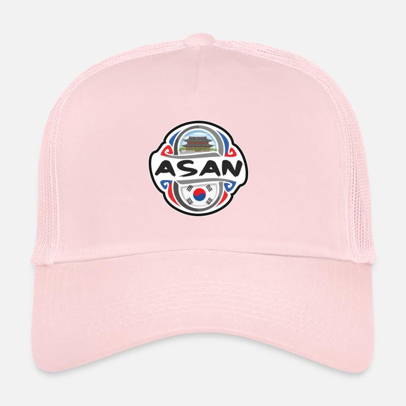 Asan Corée du Sud Drapeau Badge Souvenir de Voyage Timbre Casquette trucker 