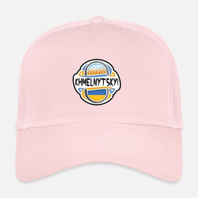 Khmelnytskyi Ukraine Flagge Reise Souvenir Abzeichen St Trucker Cap