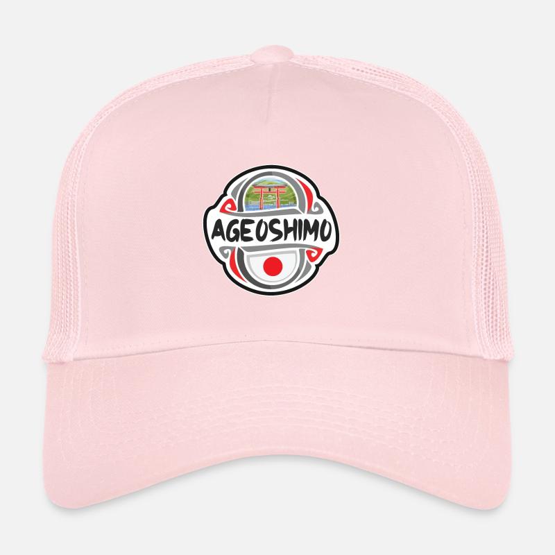 Ageoshimo Japan Flagge Abzeichen Reise Souvenir Stempel Trucker Cap