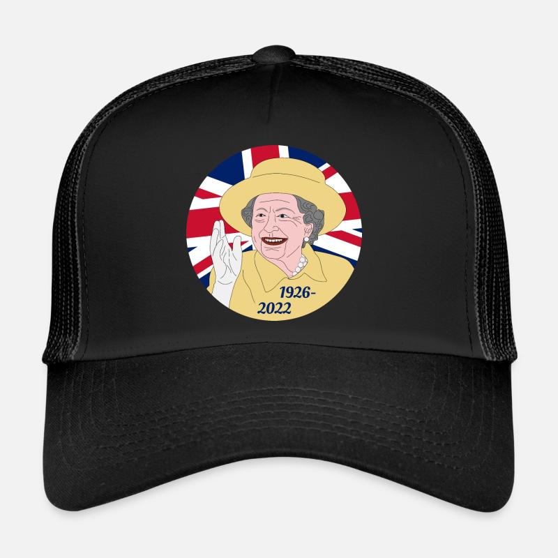 Queen Elizabeth II - 1926-2022 - Trucker Cap - Schwarz/Schwarz