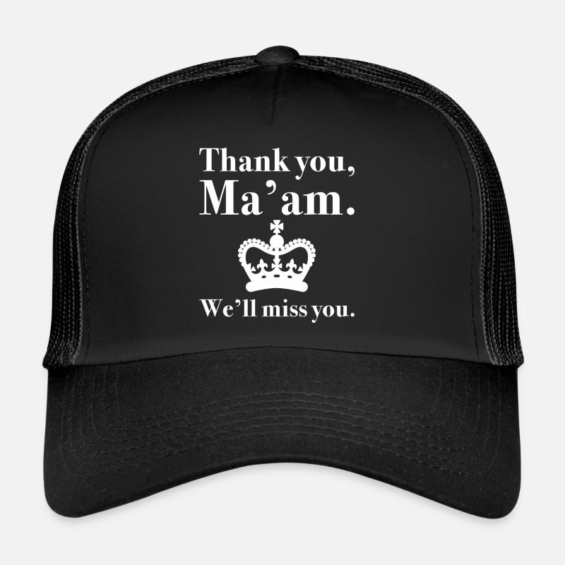 Merci Madame, tu vas nous manquer Casquette trucker 