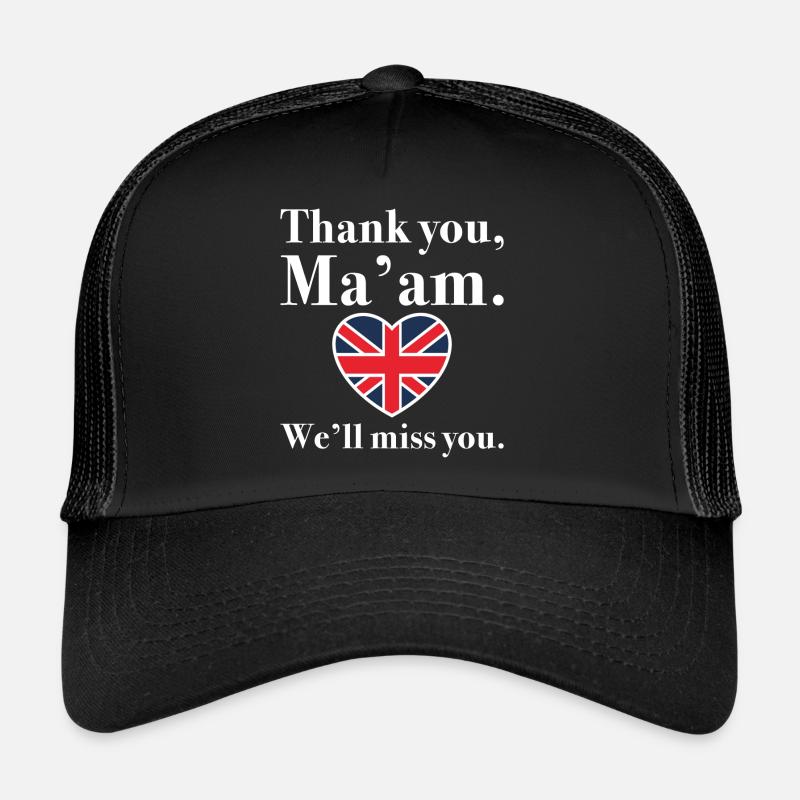 Merci Madame, tu vas nous manquer Casquette trucker 