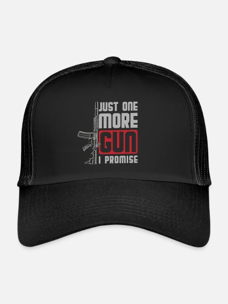 Liberté des armes - Casquette trucker  - noir/noir - Devant
