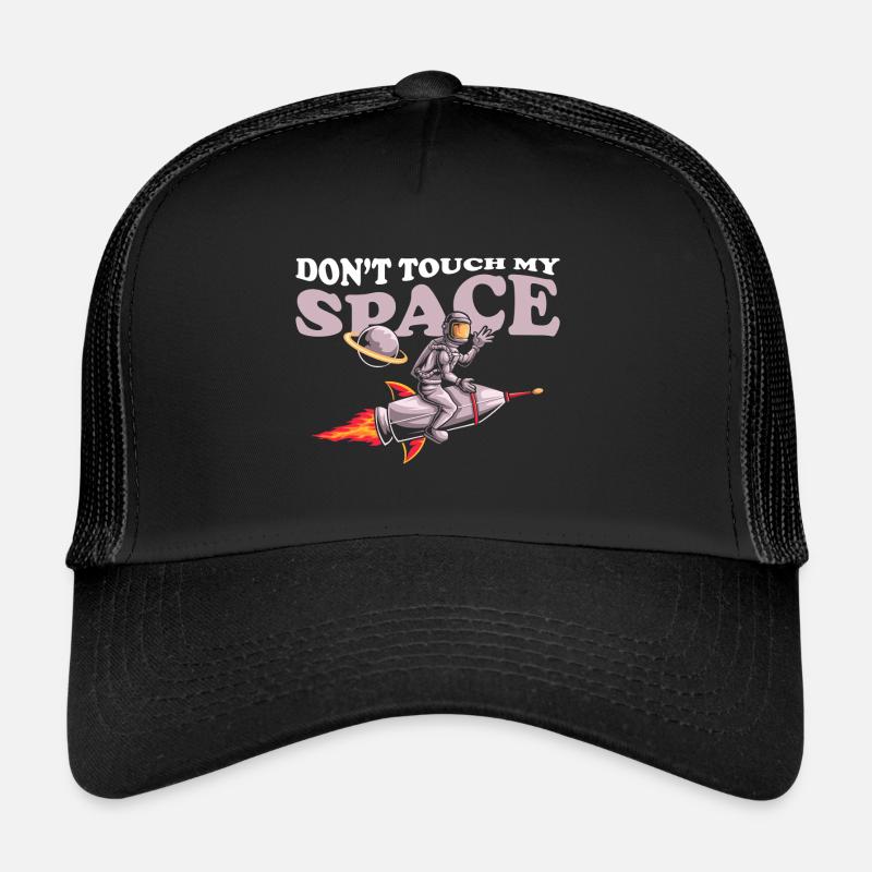 Space Shuttle Schwerelos Sterne Spaceman Trucker Cap