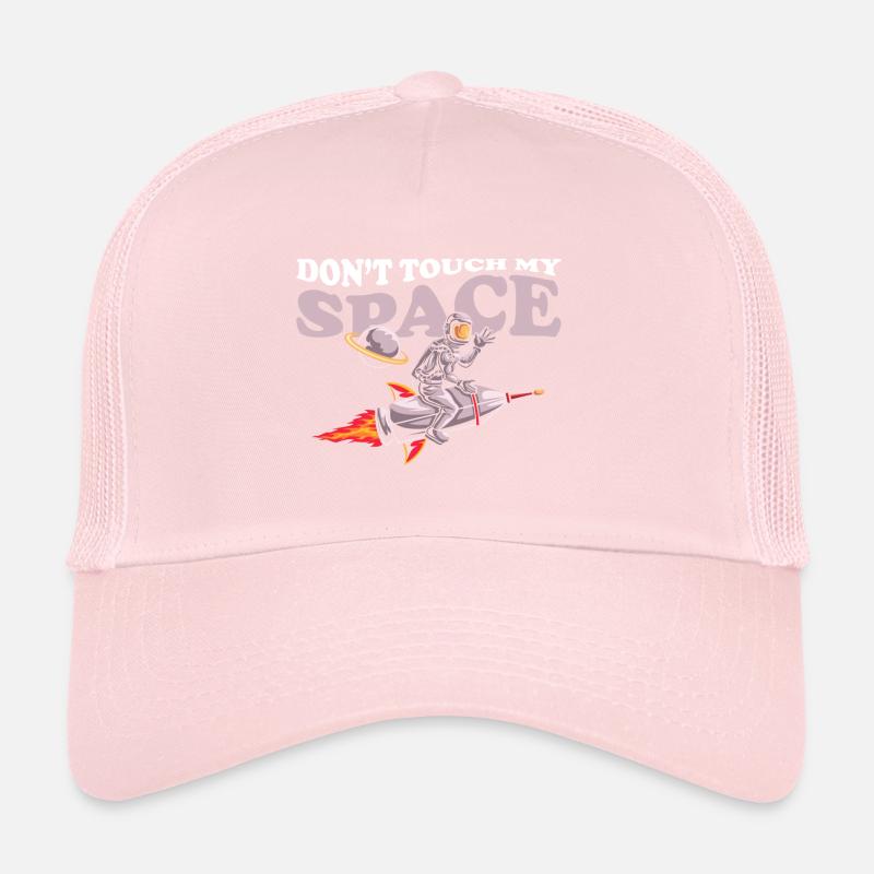 Space Shuttle Weightless Stars Spaceman Trucker Cap