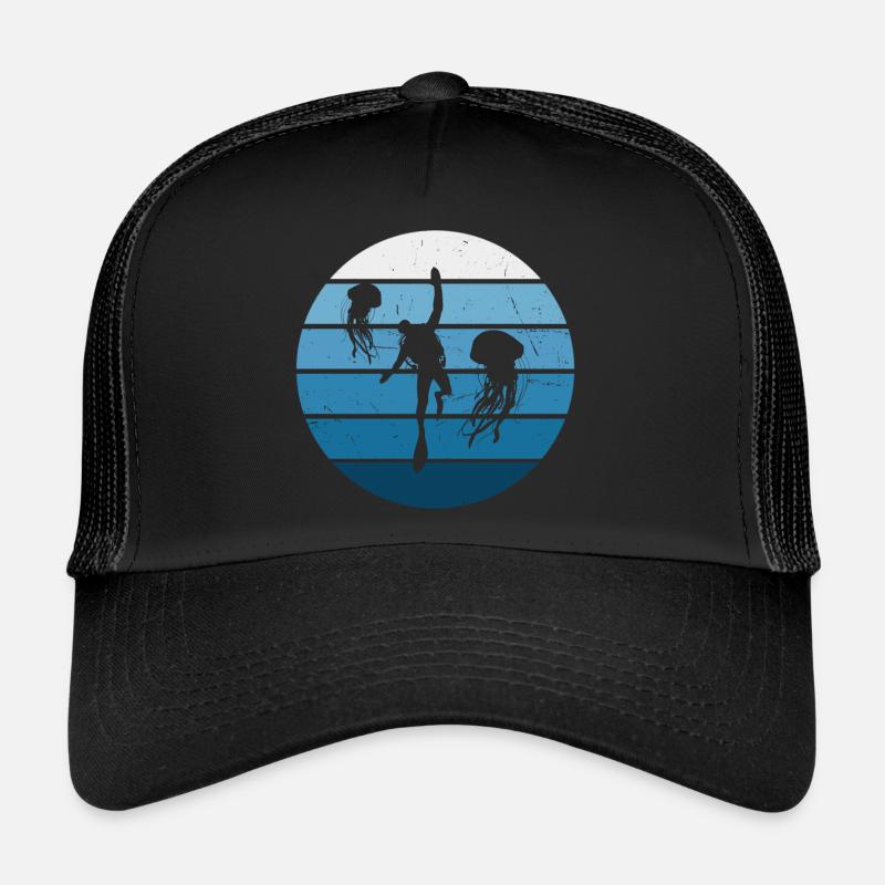 Plongée Pour Femmes Plongée Plongée Plongeuse Plongée Libre Casquette trucker 