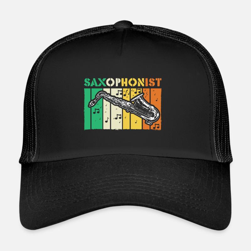 Saxophone Jazz Gift Trucker Cap