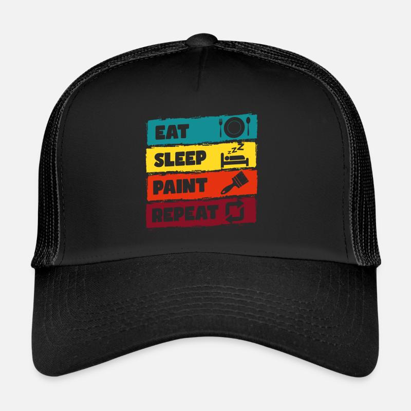 Maler Baustelle Handwerker Trucker Cap