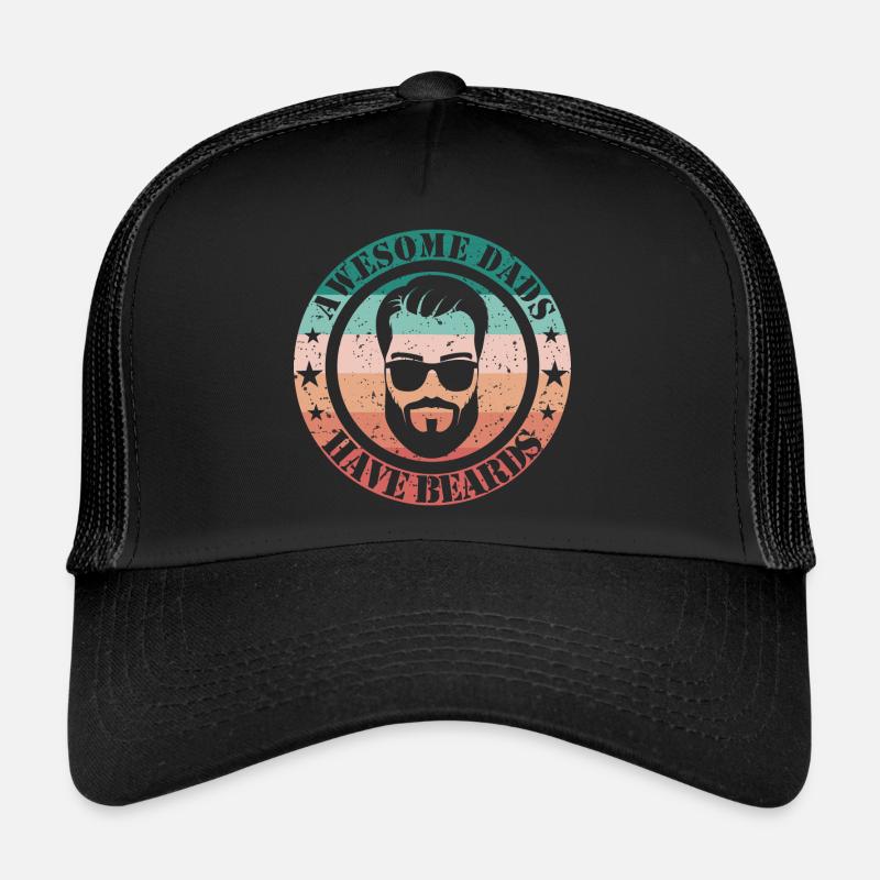 Awesome Dads have beards Trucker Cap