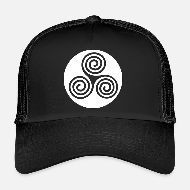 triskèle (white) Casquette trucker 