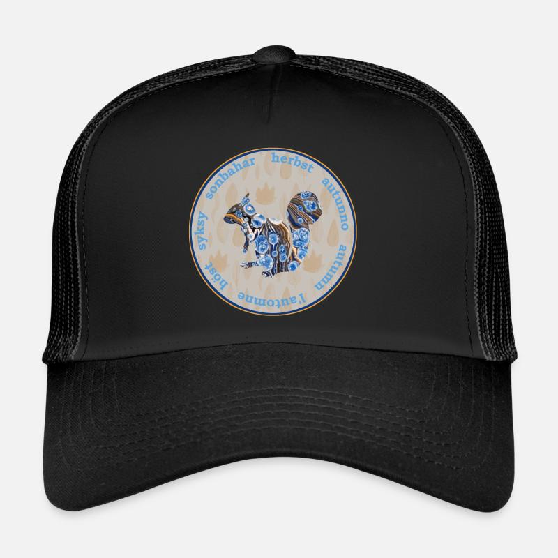herbst 57 e 262 - Trucker Cap - Schwarz/Schwarz