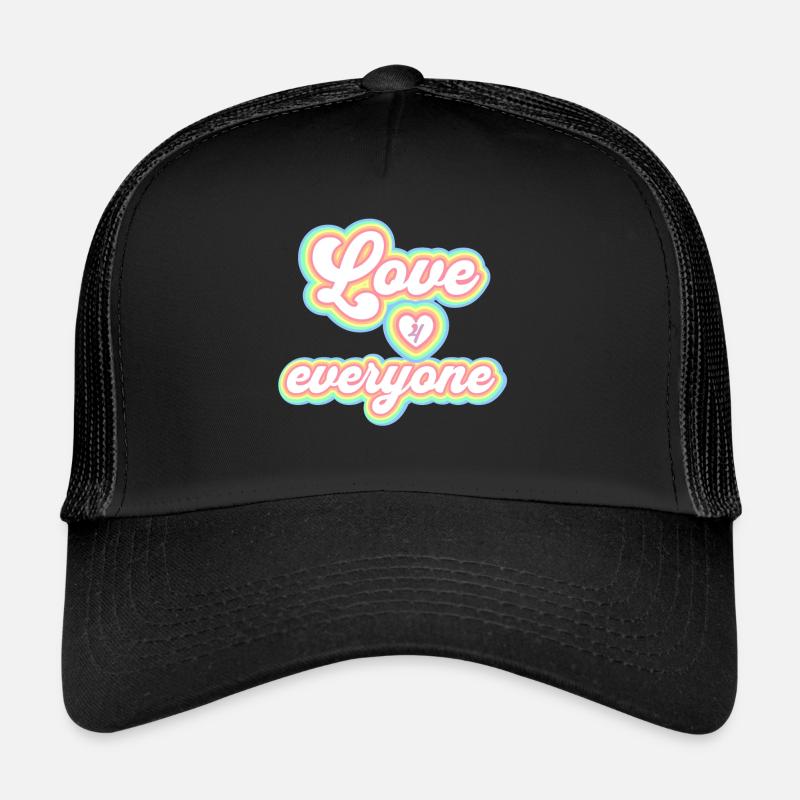 Rainbow unisex love for everyone Trucker Cap