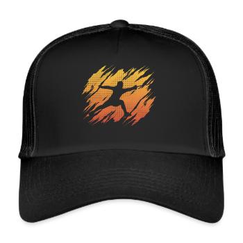 Fencing Design Fencer Fencer Fencing - Trucker Cap - black/black - Front