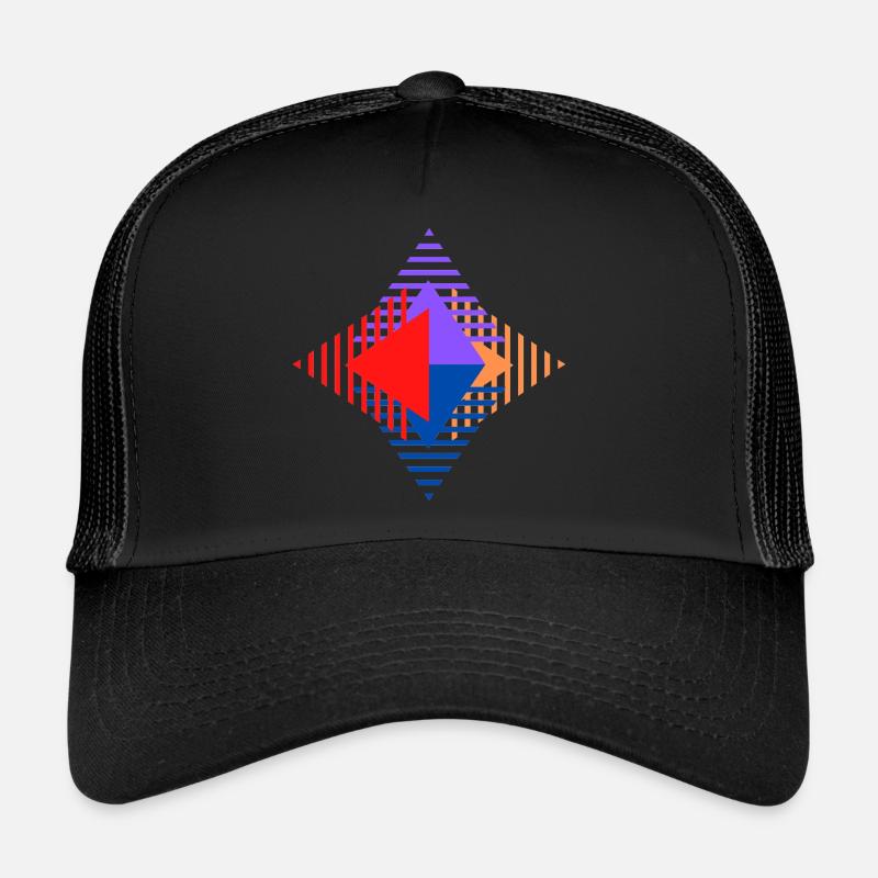 KC's original star logo - Trucker Cap - black/black