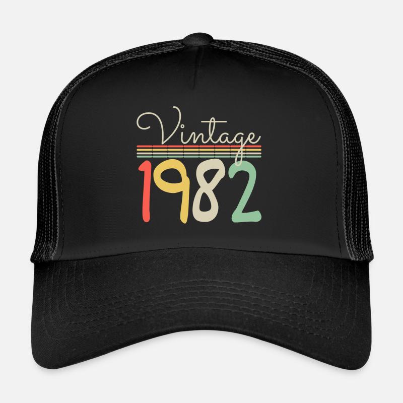 vintage 1982 - Trucker Cap - black/black