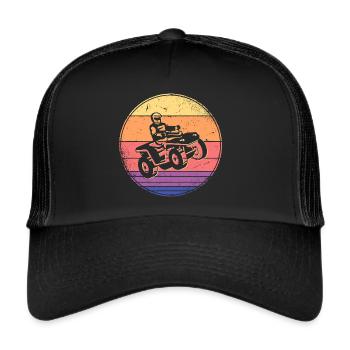 Quad Bike Tout-terrain Quadfahrer VTT - Casquette trucker  - noir/noir - Devant