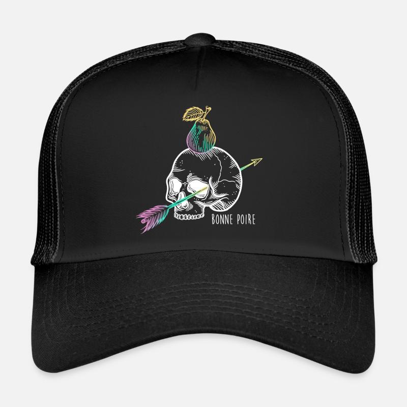 Skull pear white Casquette trucker 